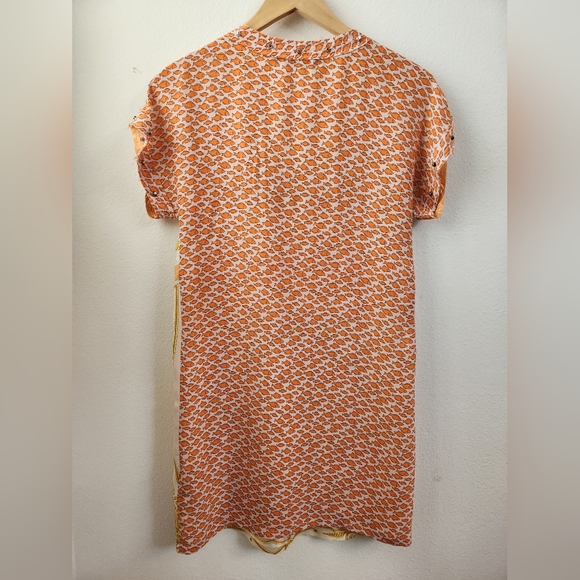 Zara Woman 100% Mulberry Silk Scarf Print Mini Dress Multicolor Size XS - Picture 5 of 16